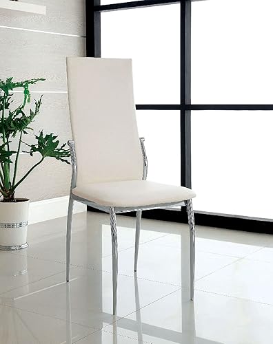 Miniatura 2 de Sillas Comedor Modernas - Juego de 2 sillas de comedor con respaldo alto y asiento acolchado de piel sintética, sillas de comedor tapizadas con