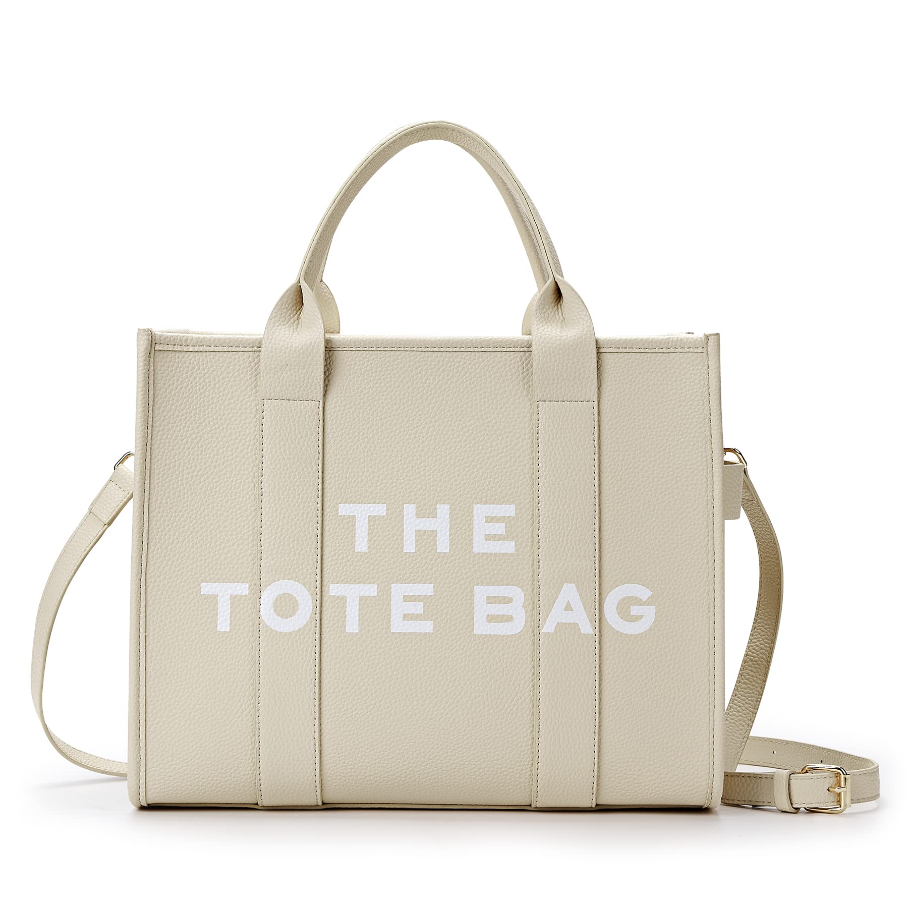 KALIDI PU Leather Tote Bags for Women Large Capacity Handbag Women’s Totes with Zipper Crossbody Bag Shoulder Bag for School Work Office Travel