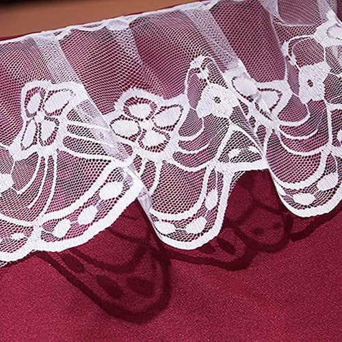 Miniatura 6 de SCMTY Toldo de cama de 4 postes de esquina de princesa y bonita mosquitera para cama de niñas, dormitorio de adultos, habitaciones de niños red de