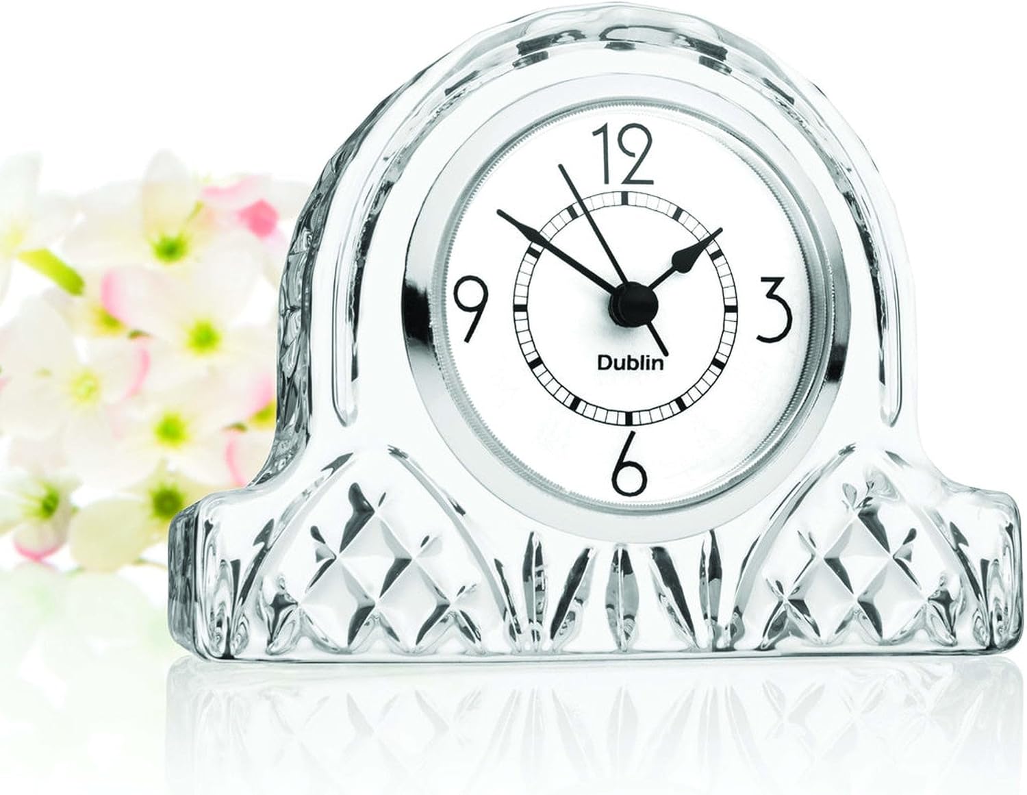 Godinger Dublin Crystal Small Mantle Clock