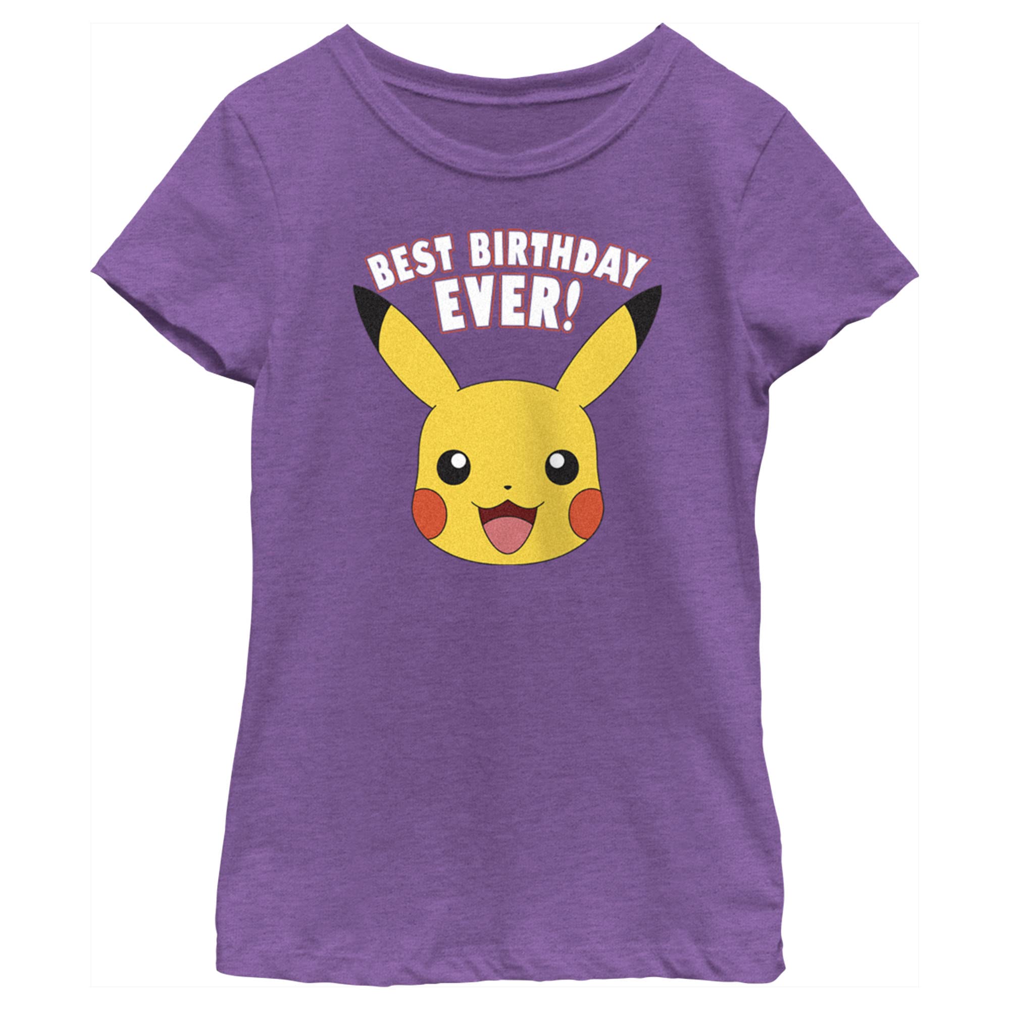 Fifth Sun Girls Pokemon Pikachu Best Bday Girls Short Sleeve Tee ShirtT-Shirt
