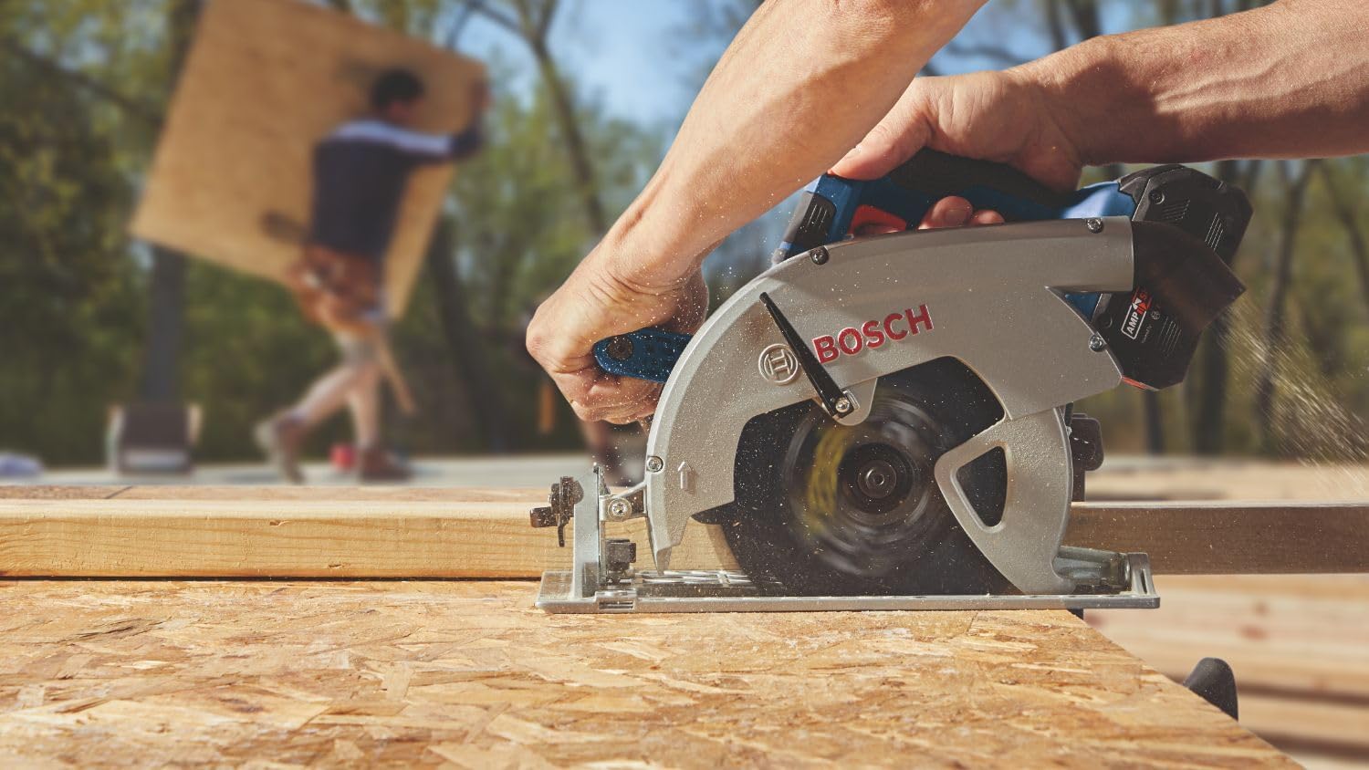 BOSCH GKS18V-26LB14 PROFACTOR 18V Blade-Left 7-1/4 In. Circular Saw Kit with (1) CORE18V 8 Ah High Power Battery