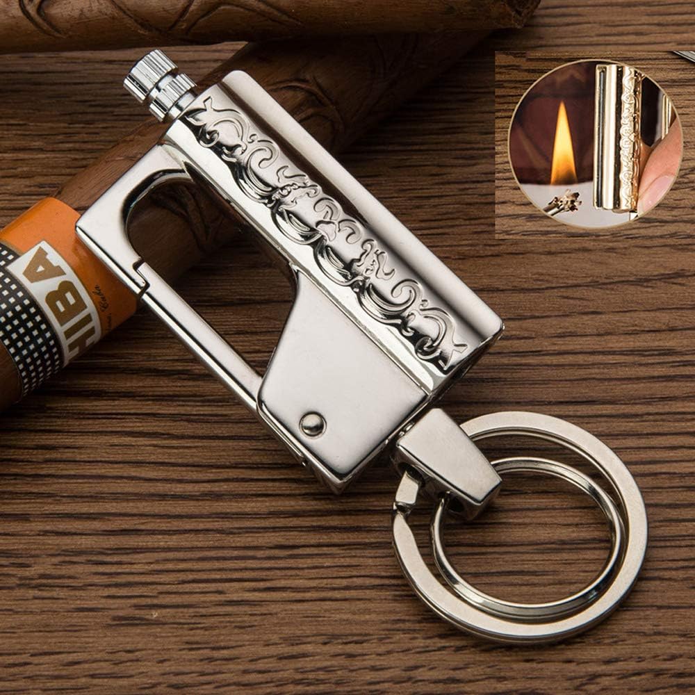 BOLLAER Keychain Matchstick Fire Starters Flint Match