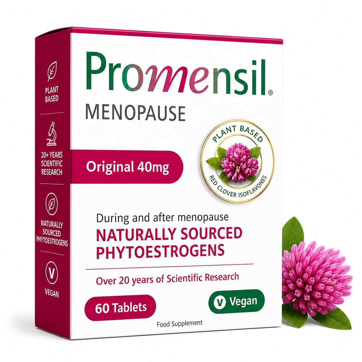 Promensil Original Strength 60 Capsules Menopause Support for Hot Flushes