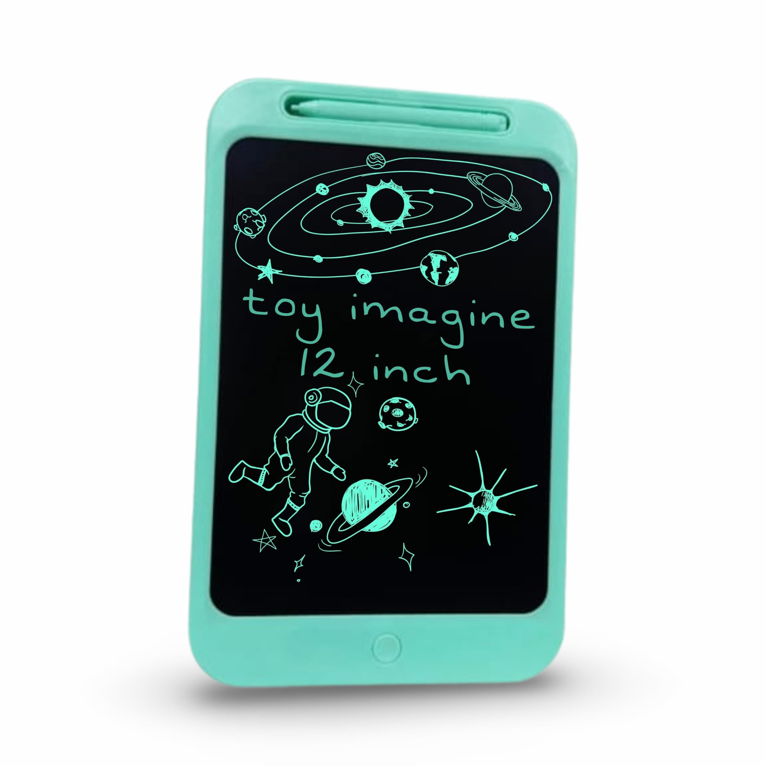 Toy Imagine LCD Writing Tablet for Kids Electronic Magic Slate Drawing Doodle Rough Digital Pad with Pen Graphic Tab Smart Notepad (Curve 12")