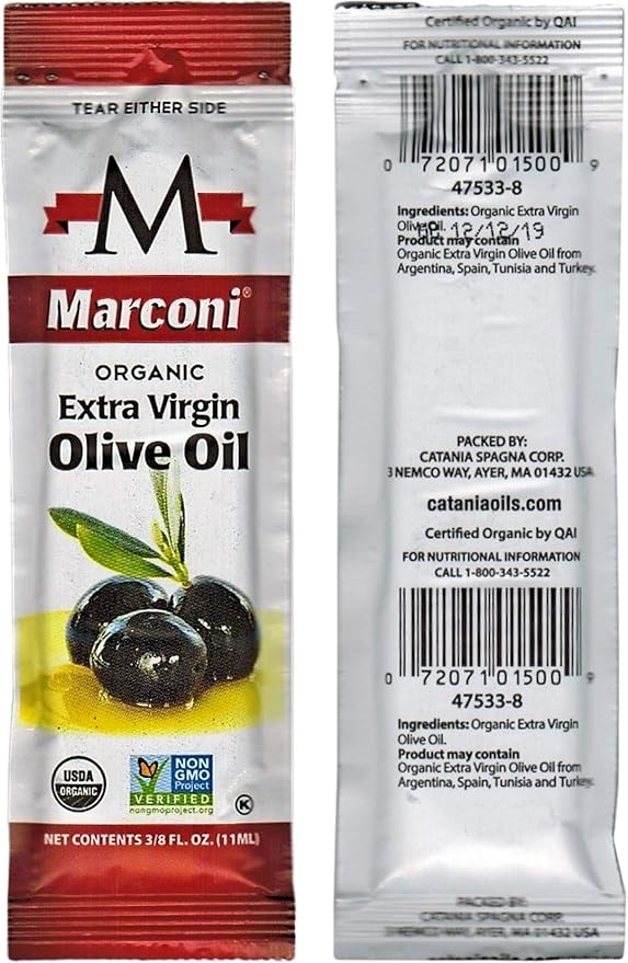Aceite de Oliva Extra Virgen Marconi 0.38 fl oz (Pack de 100) miniatura 3