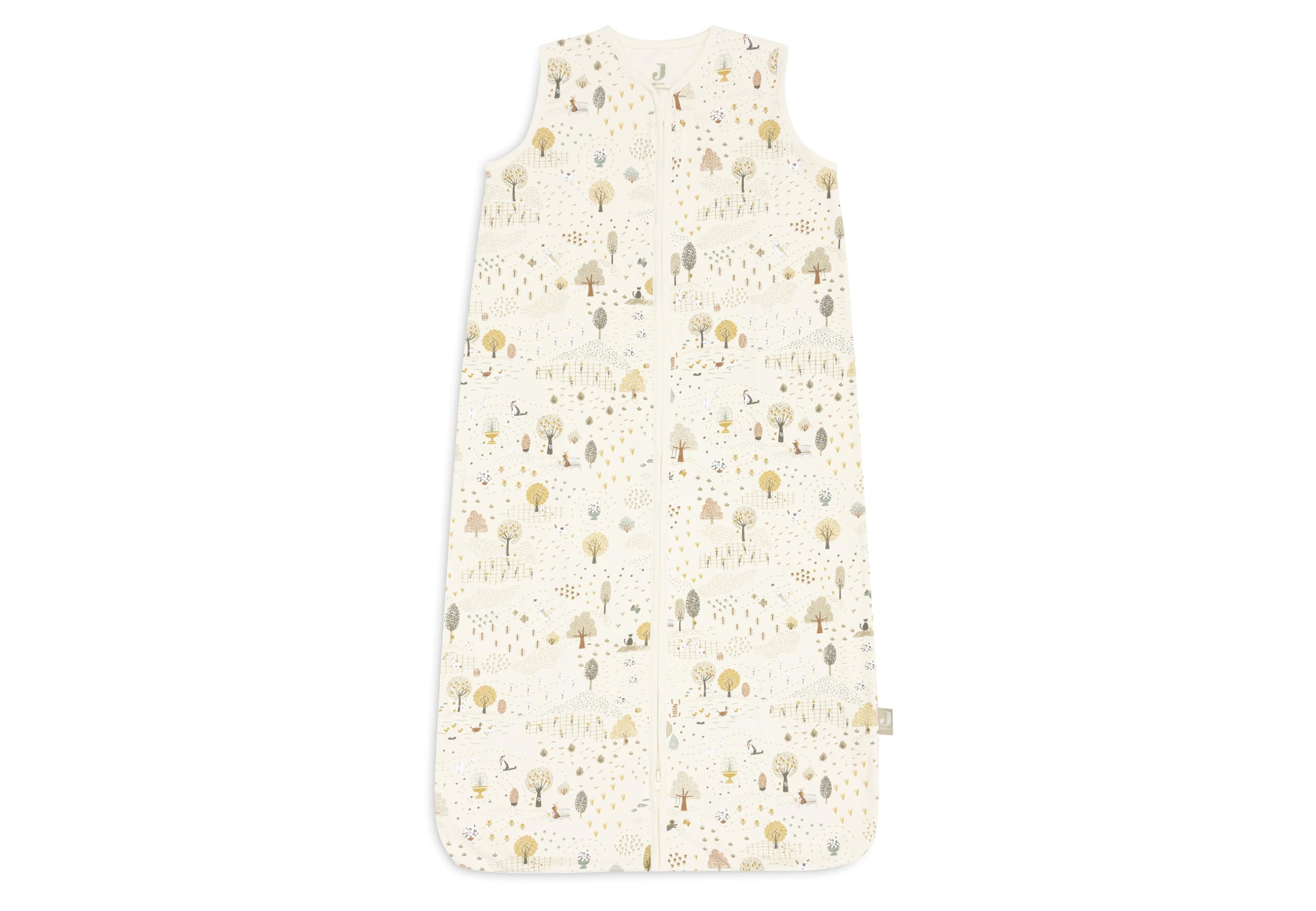 Jollein Gigoteuse bébé en jersey - 90 cm - Tiny Park - 100% coton - 0,5 TOG - gigoteuse d’été - avec fermeture éclair - certifiée OEKO-TEX