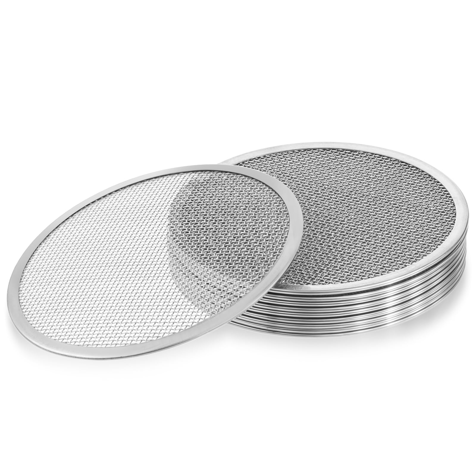 Couvercle filtrant Mason 86mm en acier inoxydable pour germination lot de 10