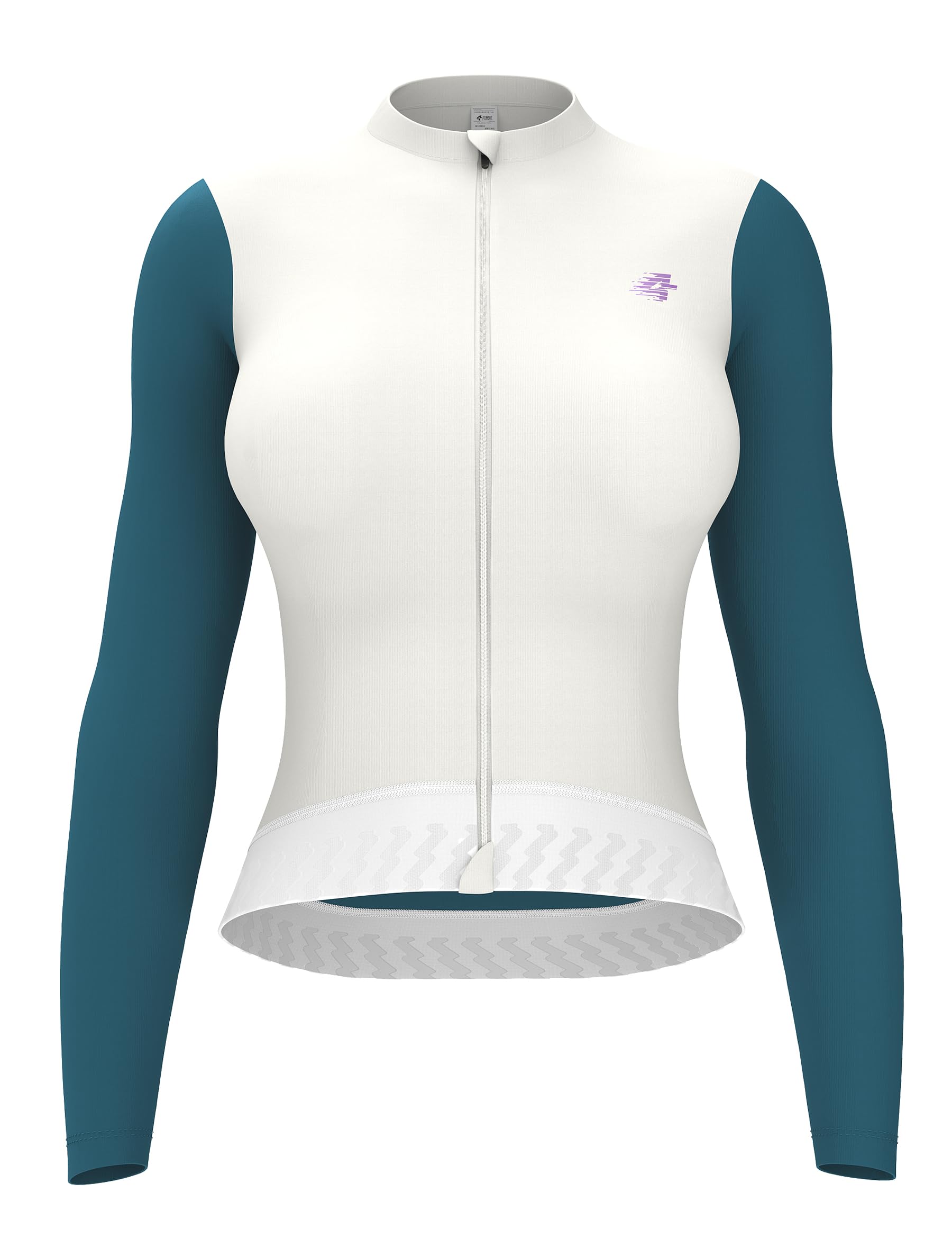 LAMEDA Radtrikot Damen Langarm Sommer Fahrradshirt mit Taschen Atmungsaktiv Schnell Trocknend Elastisch Reflektierend Fahrradtrikot für Frühling & Herbst