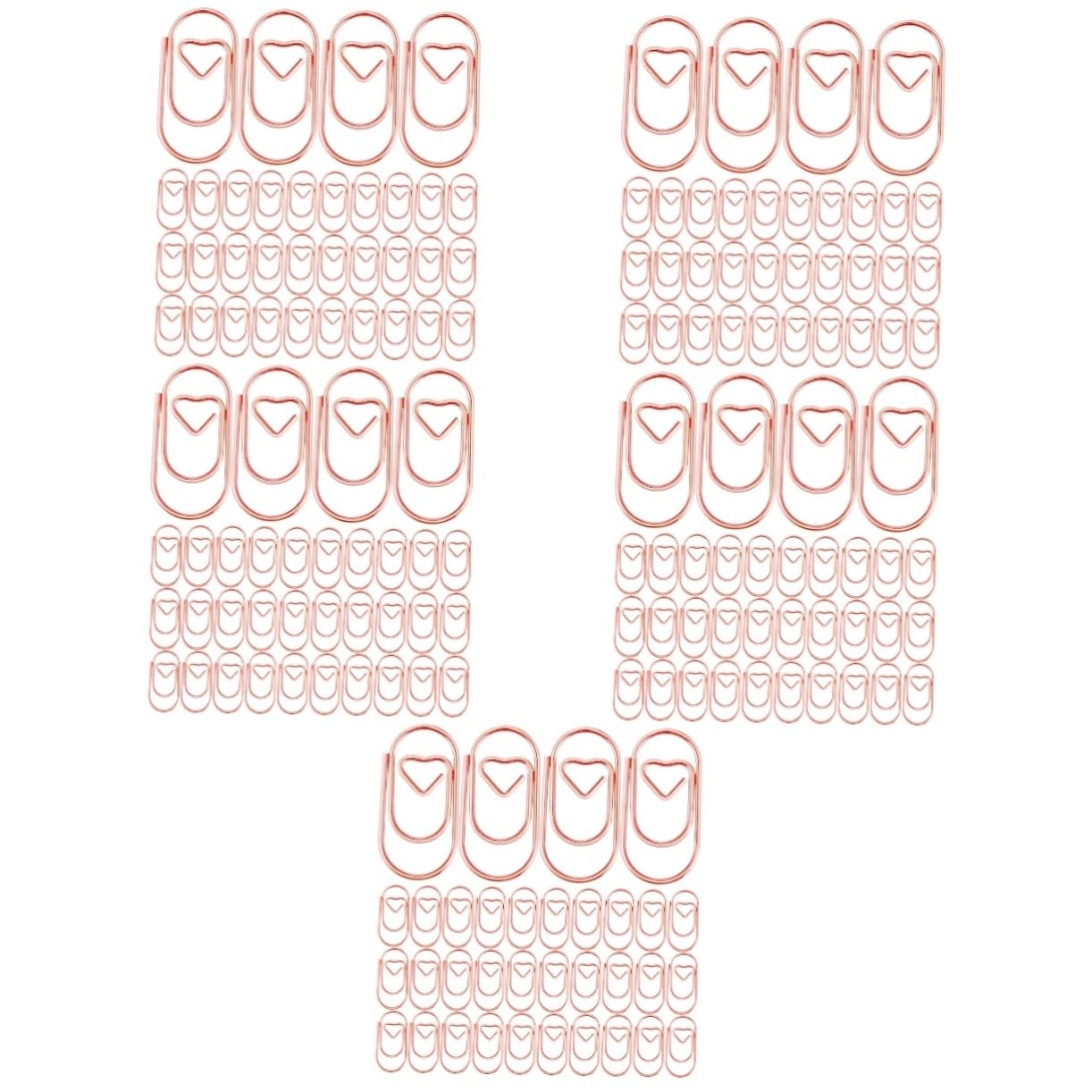 5 Set Graffette Metallo Clip Per Carta E Divertenti Per Ufficio Scuola E Eventi Resistente E Facile Usare Confezione 200 Pezzi * 5