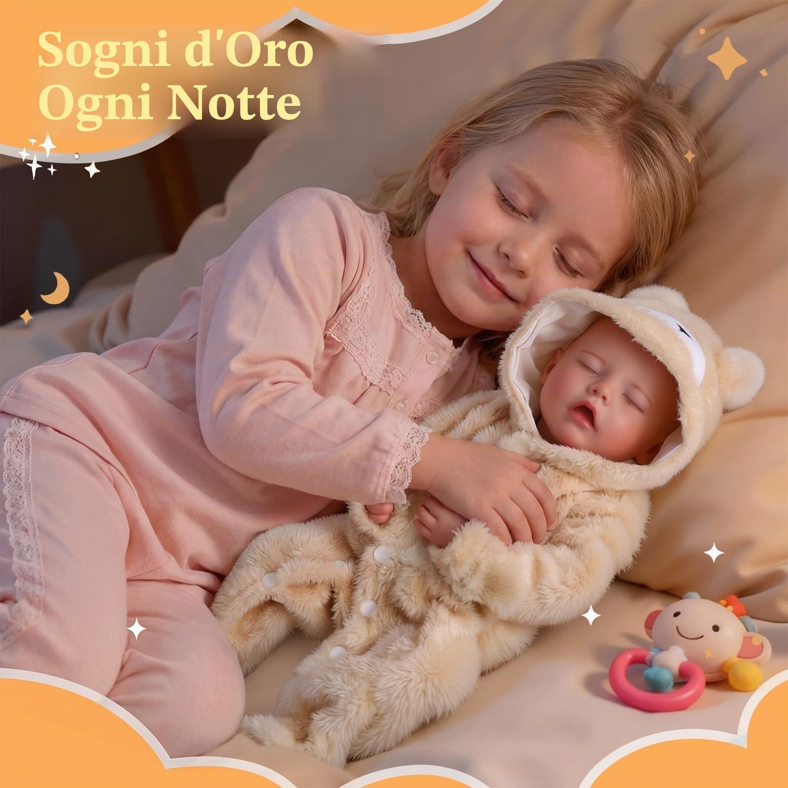 BABESIDE Bambole Reborn Bambina 43cm Arti in Vinile Realistici Bambole | Bambole Reborn Realismo sorprendente, Morbido e coccoloso, Arti flessibili, Accessori inclusi, Sicuro e regalo perfetto