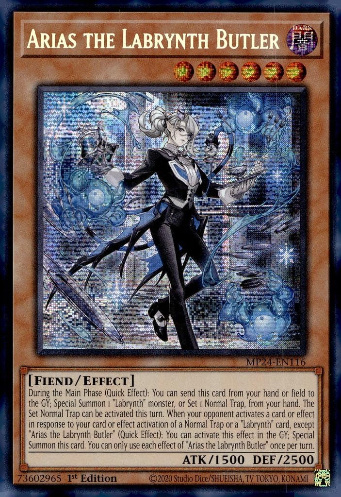 Arias The Labrynth Butler - MP24-EN116 - Prismatic Secret Rare - 1st Edition