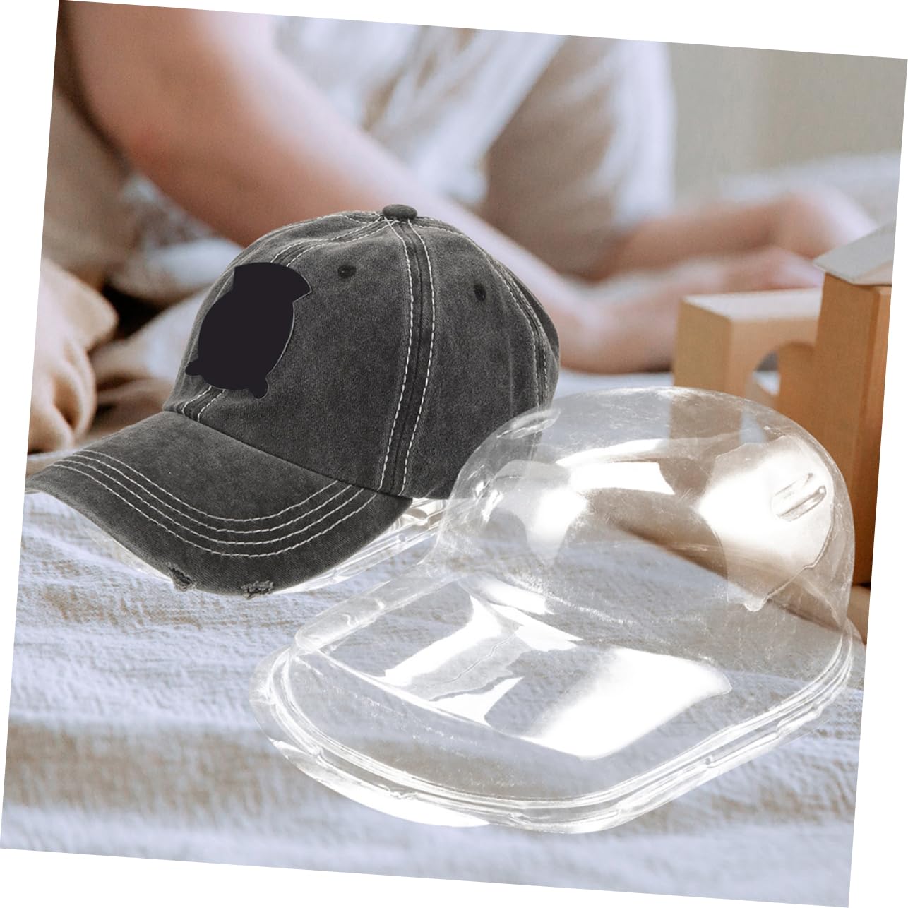 Soporte para Sombreros de Plástico Transparente 6 Piezas Pp para Gorras | Organizador de Gorras de Béisbol, Diseño Multifuncional, Caja Colgante Incluida, Uso en Hogares y Vitrinas
