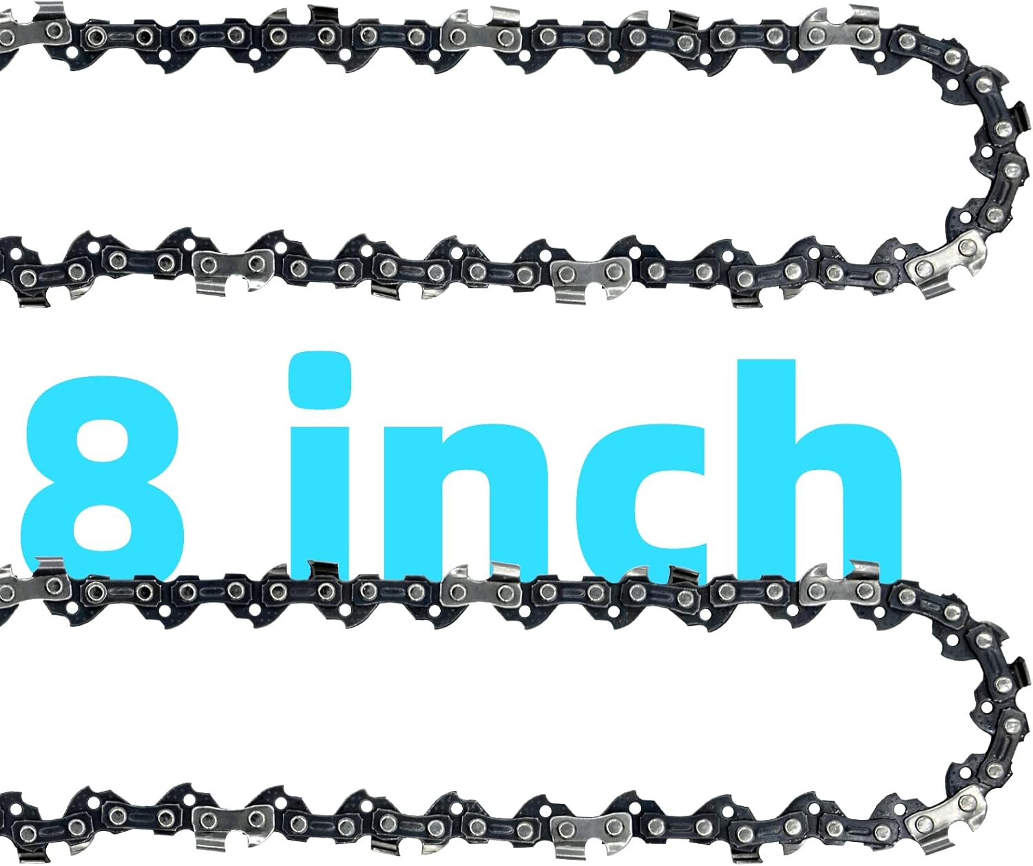 8 Inch Chainsaw Chain 3/8" LP Pitch .050" Gauge 34 Drive