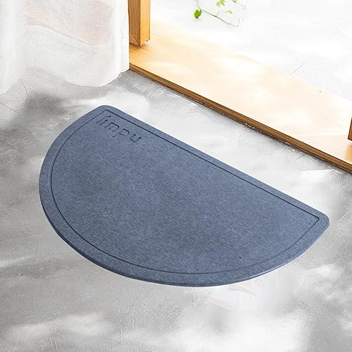 Miniatura 9 de Cmreasj Tapete de baño de tierra de diatomeas de secado rápido con agua súper absorbente, tapete de diatomita con tapetes de piedra antideslizantes