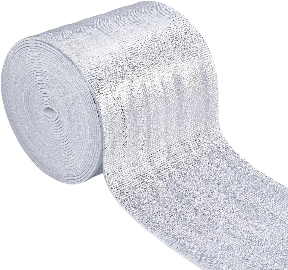 BENECREAT 7.8 Inch x 10.9 Yard Heat Resistant Batting for Potholders, 2mm Thick EPE Foam Thermal Insulation Material, Insulating Thermal Lining Batting for DIY Craft Sewing Projects Pot Holder