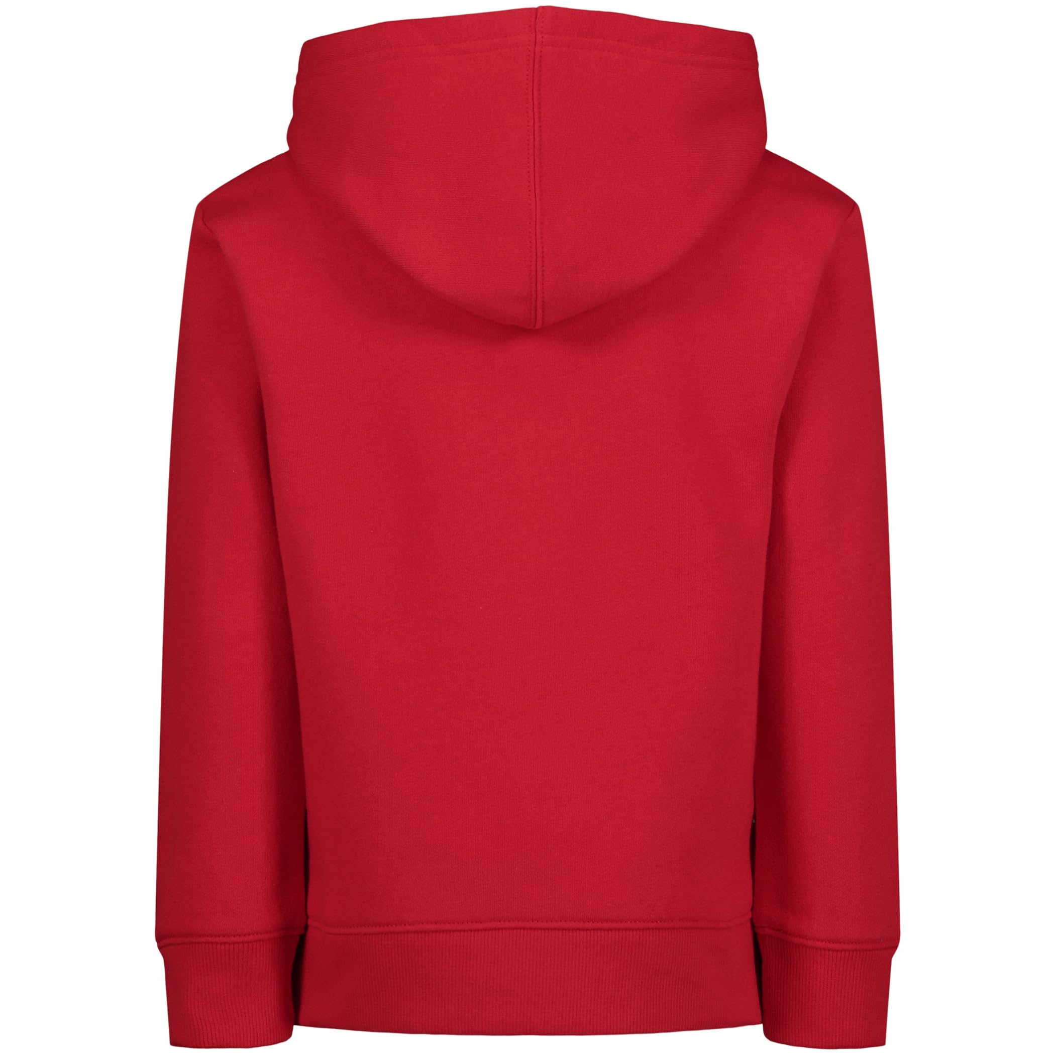 Under Armour Sudadera con capucha para niño, forro polar, logotipo y diseños impresos, Rojo fuego, 7