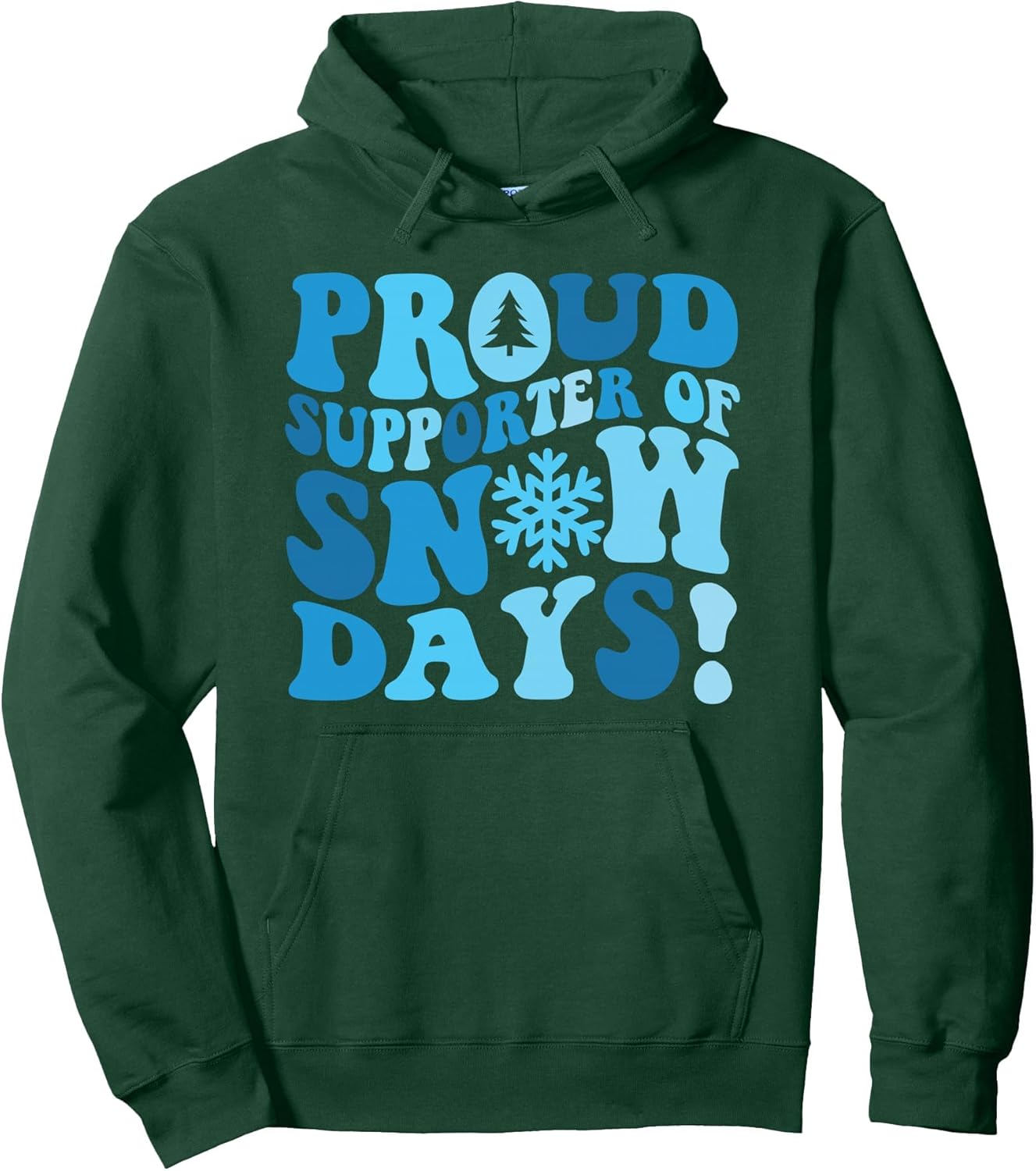 Funny Snow Day Lover Proud Winter Weather Supporter Graphic Pullover Hoodie