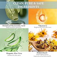 Vista 4 de Suero de ácido hialurónico con vitamina C y E, hidratación profunda, iluminador y antienvejecimiento Regordetas, suaviza líneas finas y arrugas