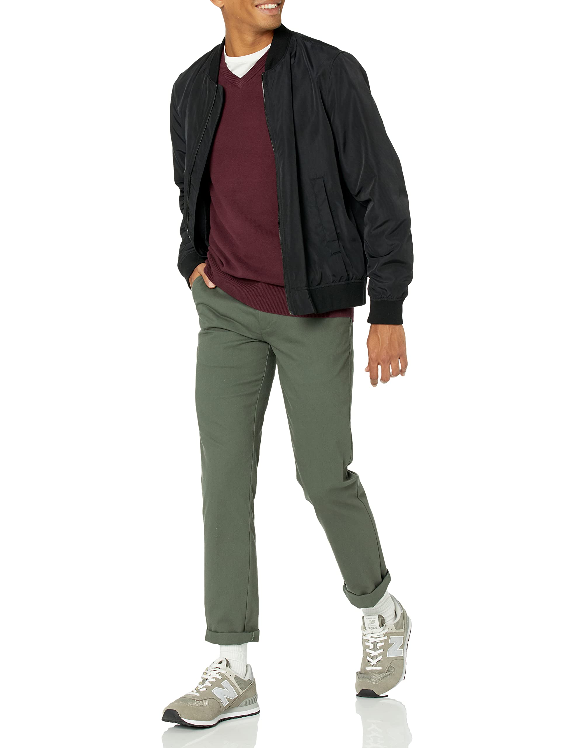 Amazon Essentials Maglione con Scollo a V (Disponibile in Taglie Extra Forti) Uomo