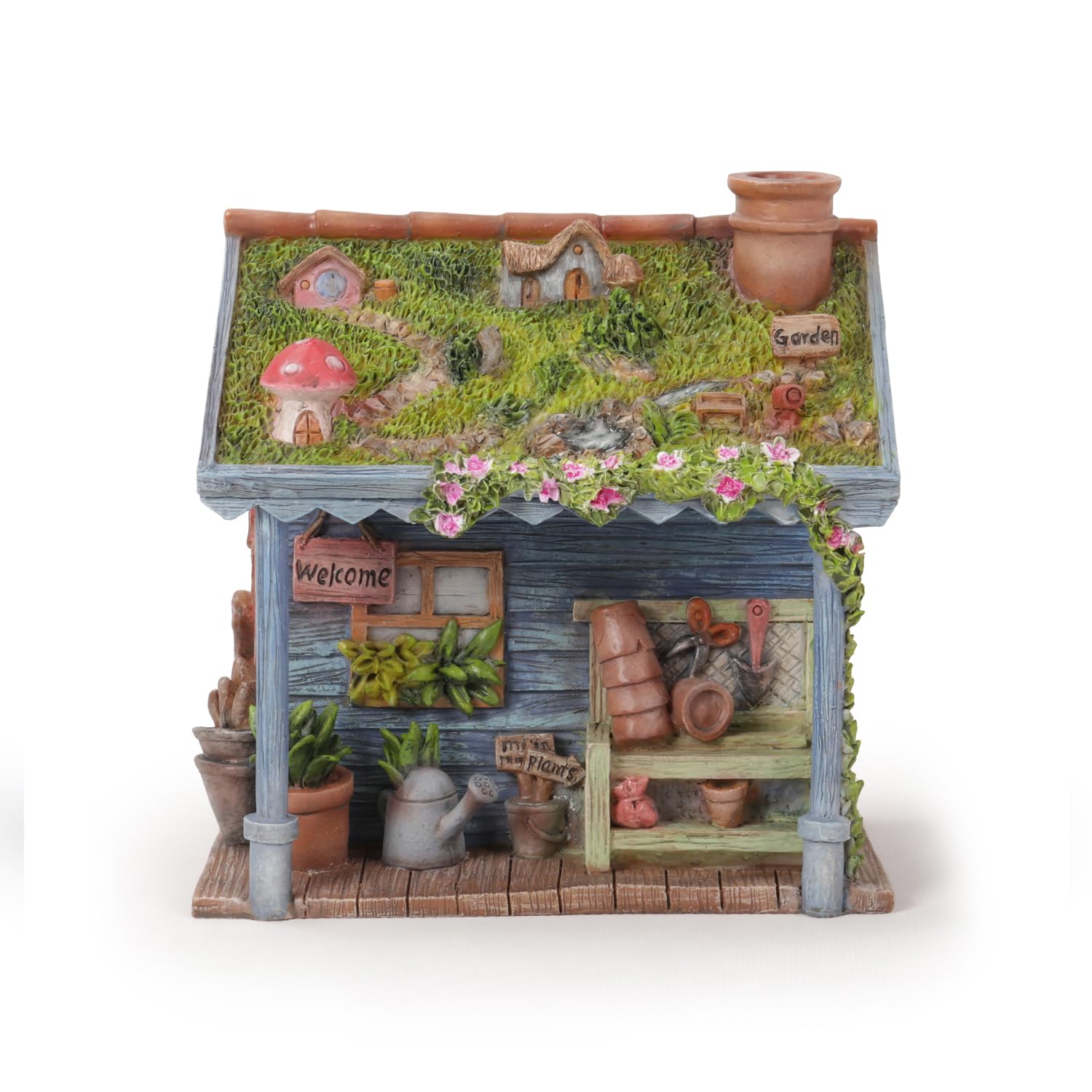 Oubia Garden Pergola 12.5x10x12.6cm Doll Figurine Figurine Animal Garden Decoration Building H15430