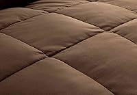 Vista 3 de All American Collection Edredón de plumas de microfibra suave acolchado tamaño Queen ultra suave funda de edredón marrón ultrasuave