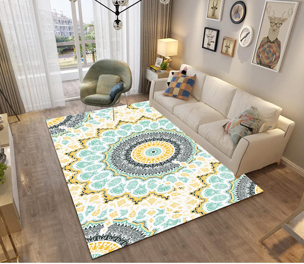Dywaniki w nowoczesnym stylu Piękny wzór kalejdoskopu 160 * 200CM (5'3''x6'6'')