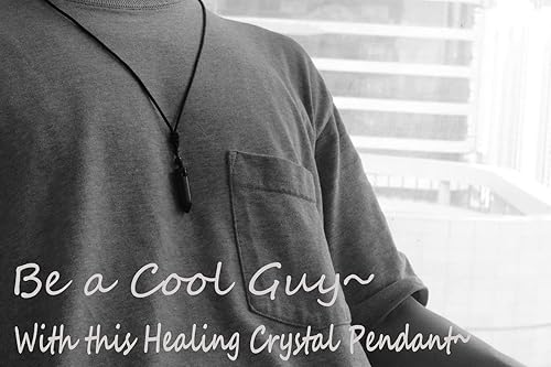 Miniatura 2 de XIANNVXI Collar de cristal para hombres y mujeres, cuerda ajustable, punta hexagonal, cristal curativo, piedra natural, collares con dije de piedras