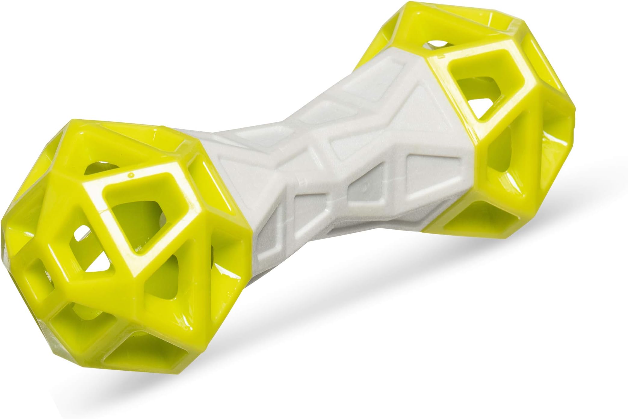 Messy MuttsTotally Pooched Flex n' Squeak Toy, Foam Rubber, 7", Grey/Green