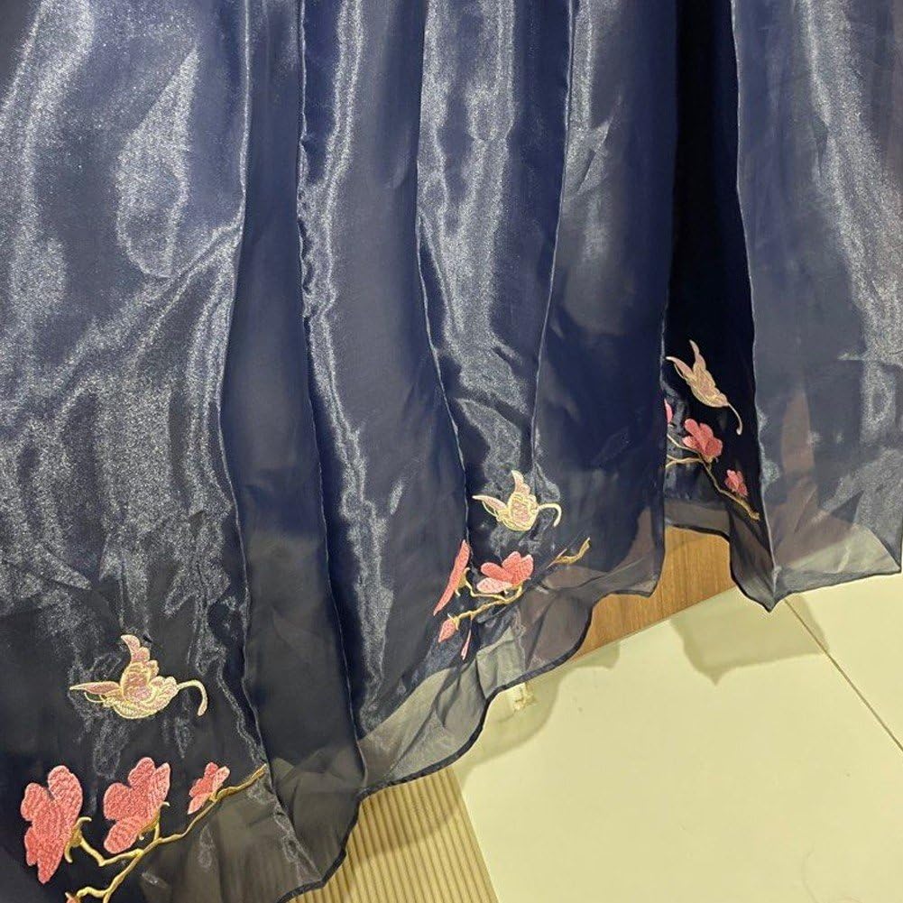 Koreańska sukienka hanbok, haft kwiatowy, strój księżniczki pałacowej dla kobiet, cosplay, występy sceniczne, imprezy tematyczne