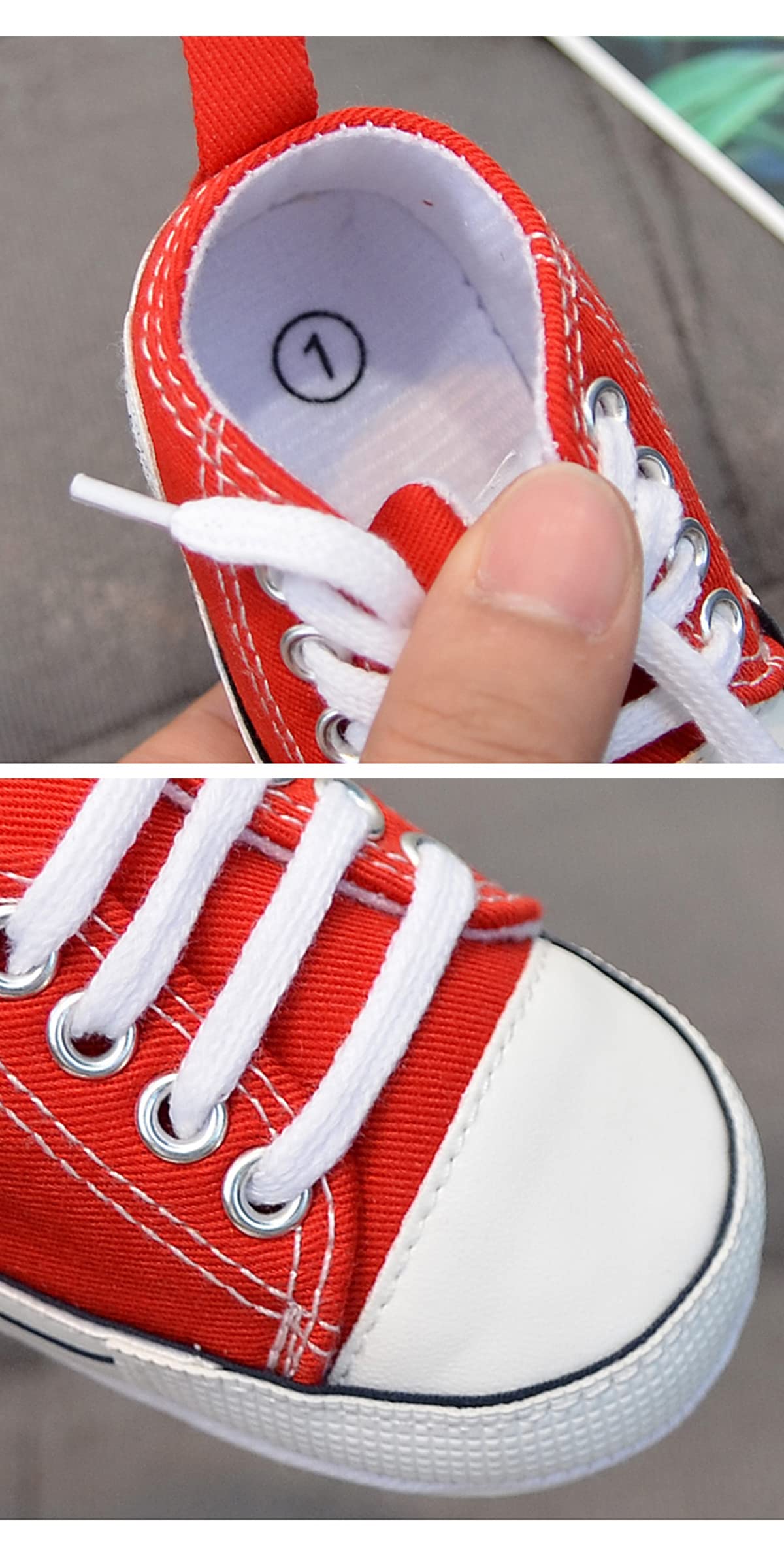 Chaussures pour ​Tout-Petits 0-18M Bébé Baskets Enfants Légér Semelle Souple Antidérapant Filles Garçons - 3