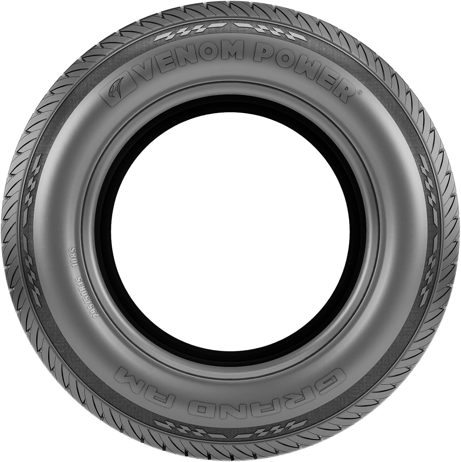 Venom Power Grand AM Passenger Car All-Season Touring Radial Tire-165R15 165X15 165-15 86H Load Range SL 4-Ply WSW White Side Wall