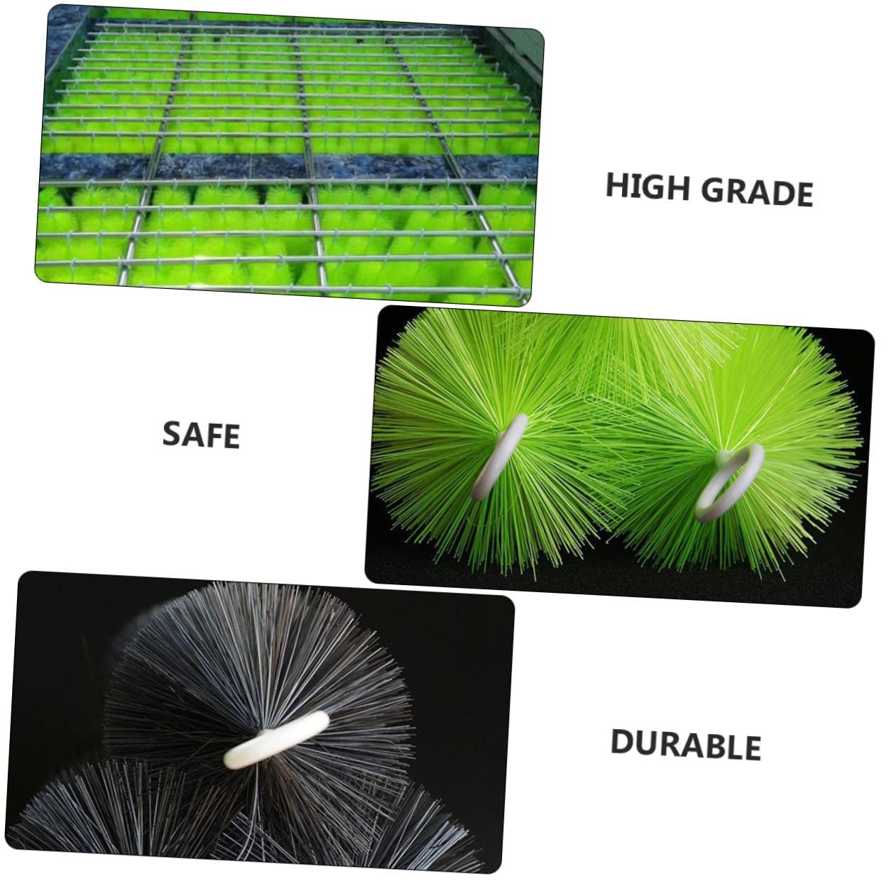 Toyvian 6piezas Cepillos De Limpieza para Pecera y Sifón De Material y Inoxidable y Multifuncional para Hatching y De