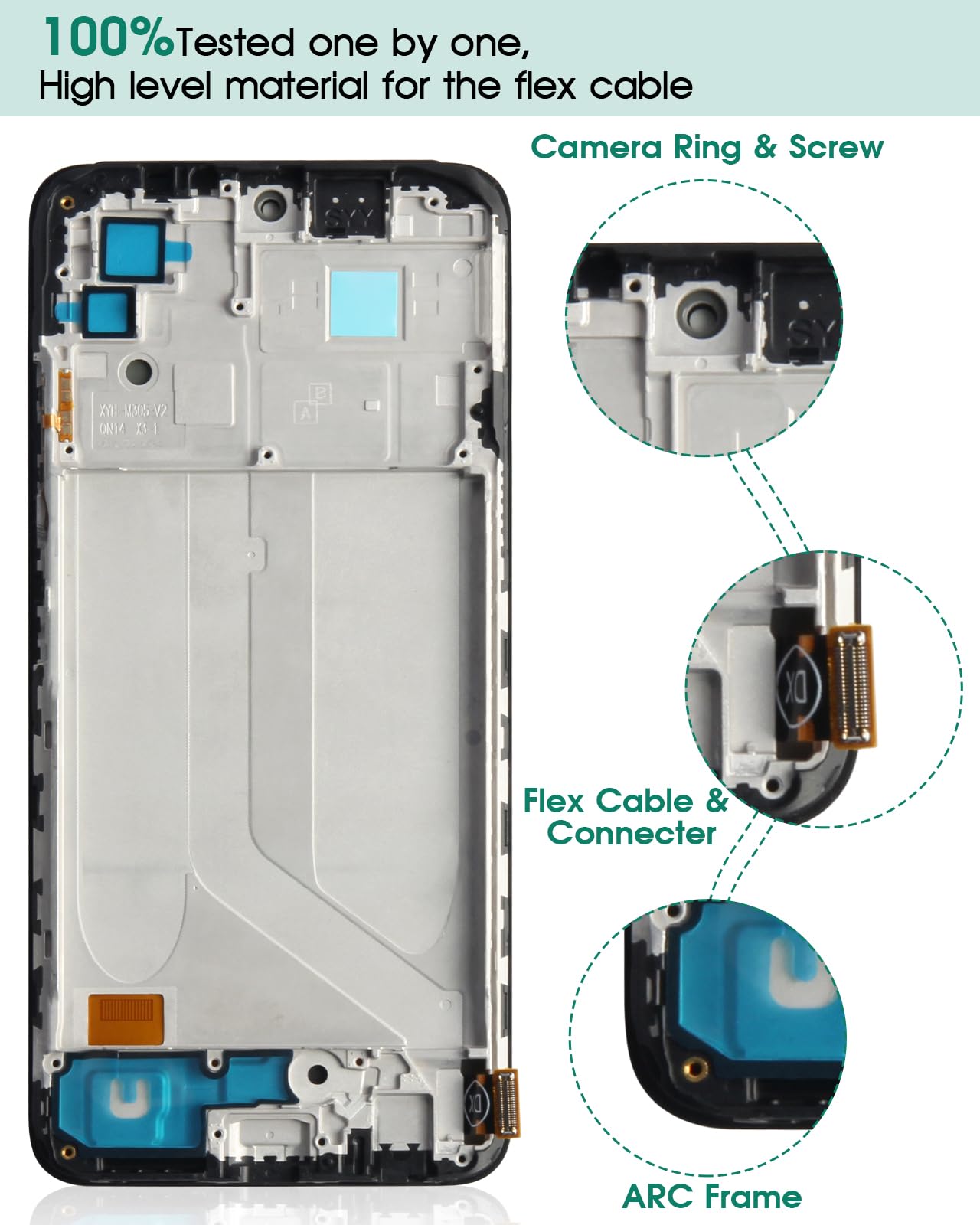 Amazon.com: INCELL for Xiaomi Redmi Note 10 4G Screen Replacement