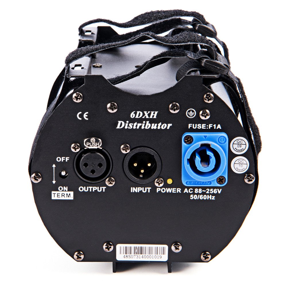 MFL. Splitter DMX con un ingresso Distributore a 6 vie 3-Pin XLR Separato Sistema Amplificatore di Segnale Dmx