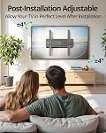 USX MOUNT Support mural TV à mouvement complet pour la plupart des téléviseurs de 32 à 70 pouces jusqu'à 99 lbs, support mural TV avec inclinaison pivotante, support TV adapté aux montants en bois de 12" 16", VESA max 400x400mm, XMM903