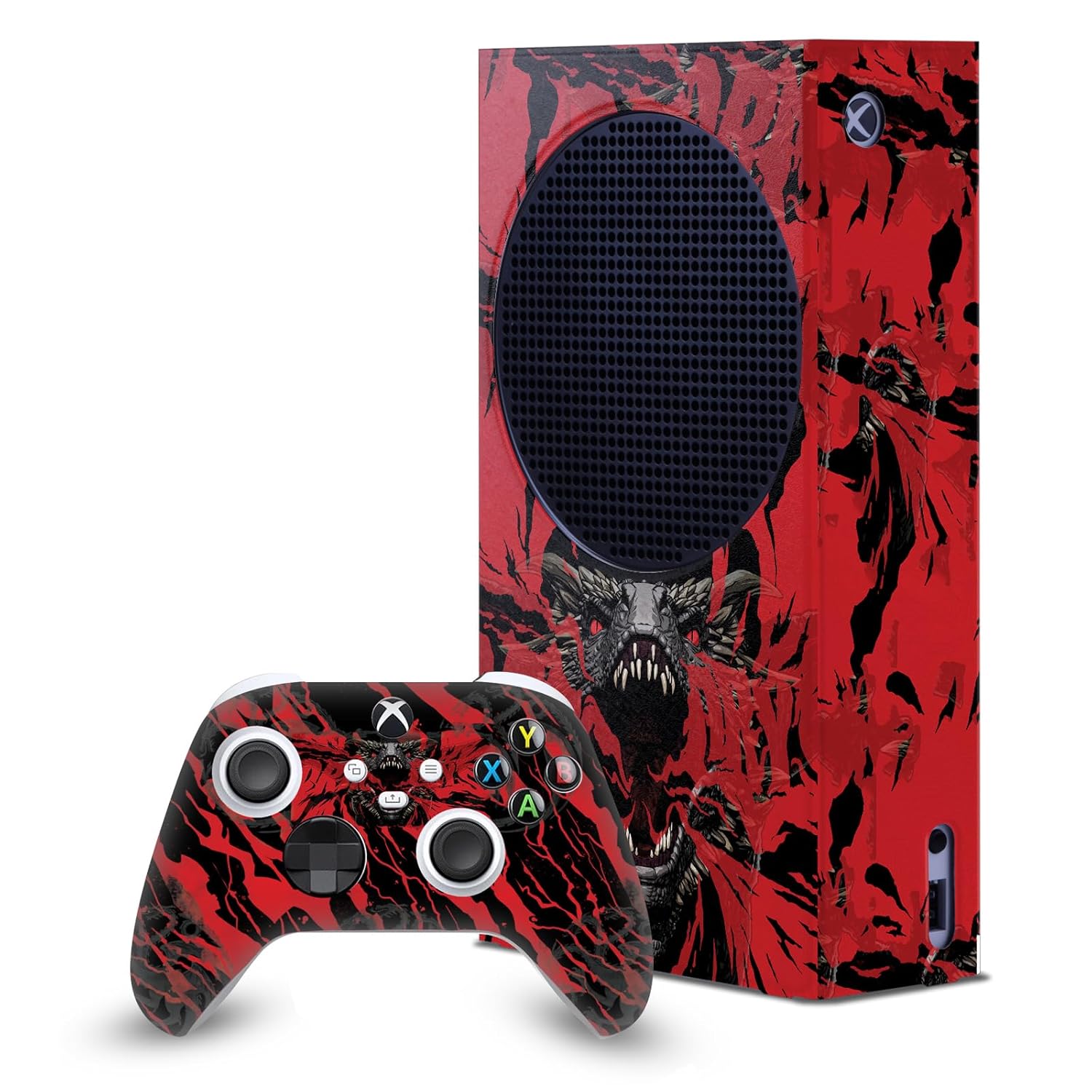 Head Case Designs Officially Licensed HBO Game of Thrones Dracarys Sigils and Graphics Game Console Wrap and Game Controller Skin Bundle Compatible With Xbox Series S Console & Controller Bundle