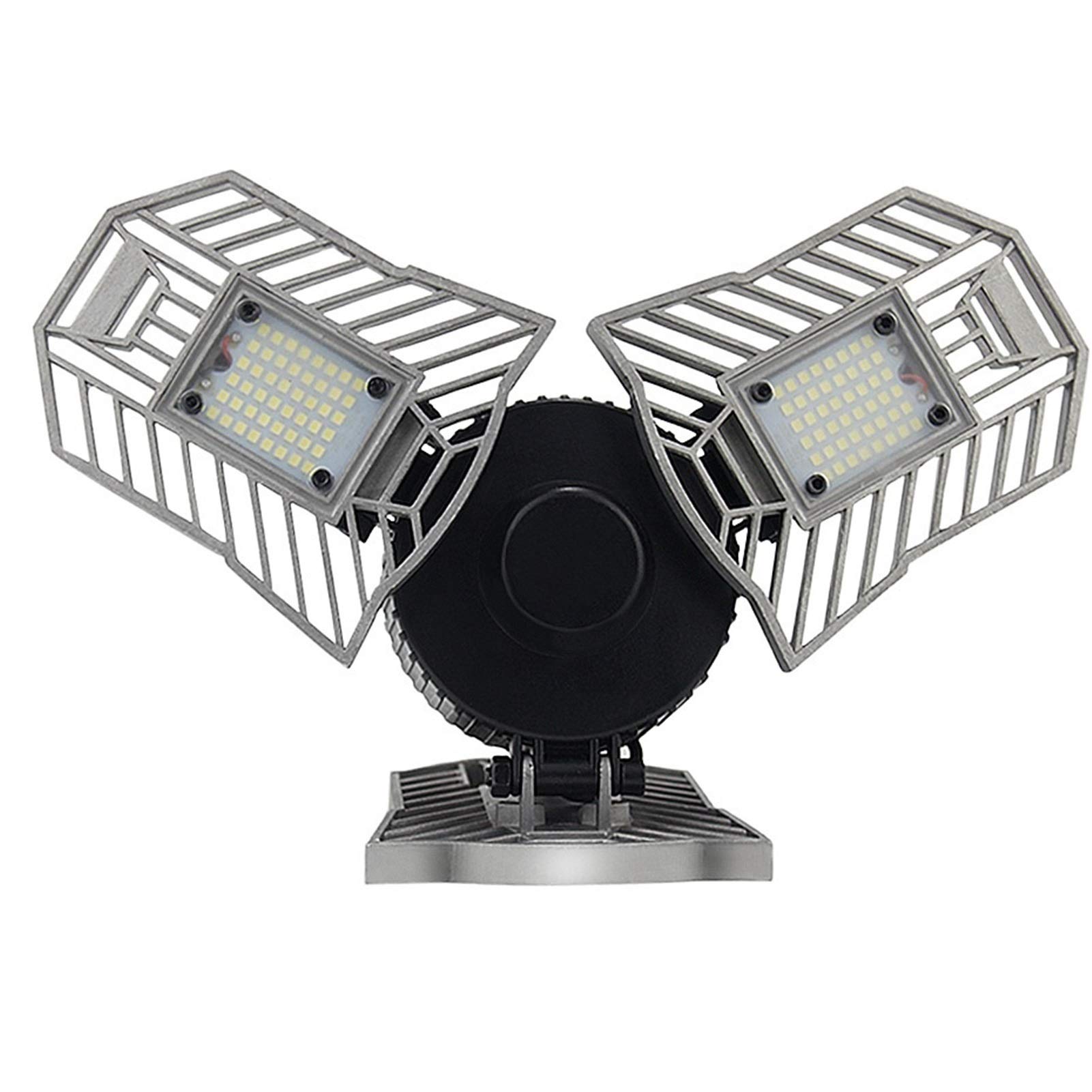 Luce Garage,Plafoniere Led A Soffitto Garage 60W 144 deformabile Lamp Garage luce del cereale della lampadina ad alta intensità Parcheggio Magazzino scantinato industriali Home Lighting(220V,Without R