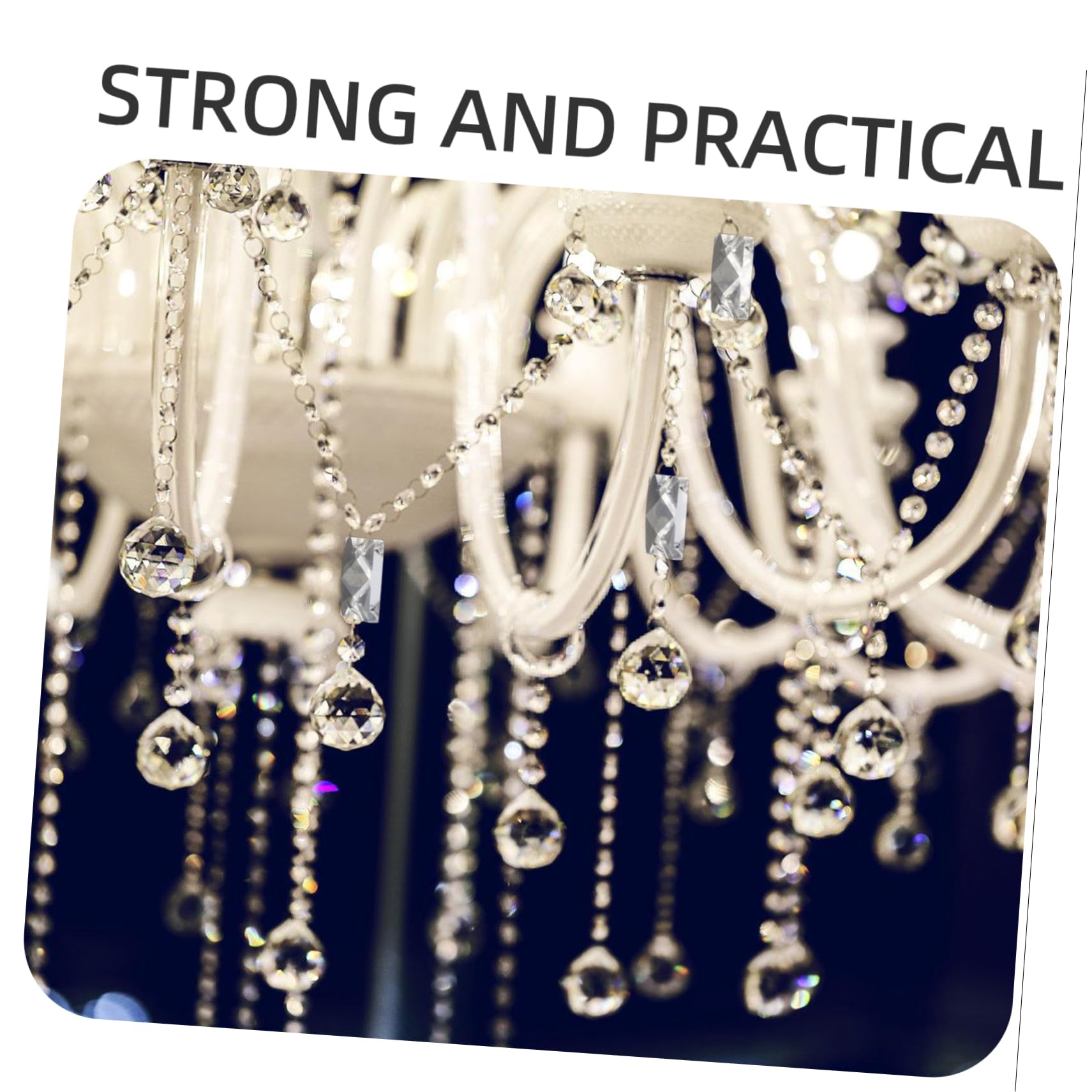 Mipcase 4sets Pendant Prisms Room Decor Indoor Chandelier Ceiling Crystals Hanging Decors Beads Hanging Ornament Hangings Ornament Lamp Hanging Ornaments Acrylic 10pcs*4