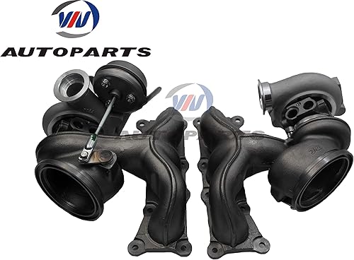 Miniatura 4 de Actualizado TD04-17T Billet Twin Turbocompresor+2" tubos de entrada y salida para 335i LHD 3.0L N54