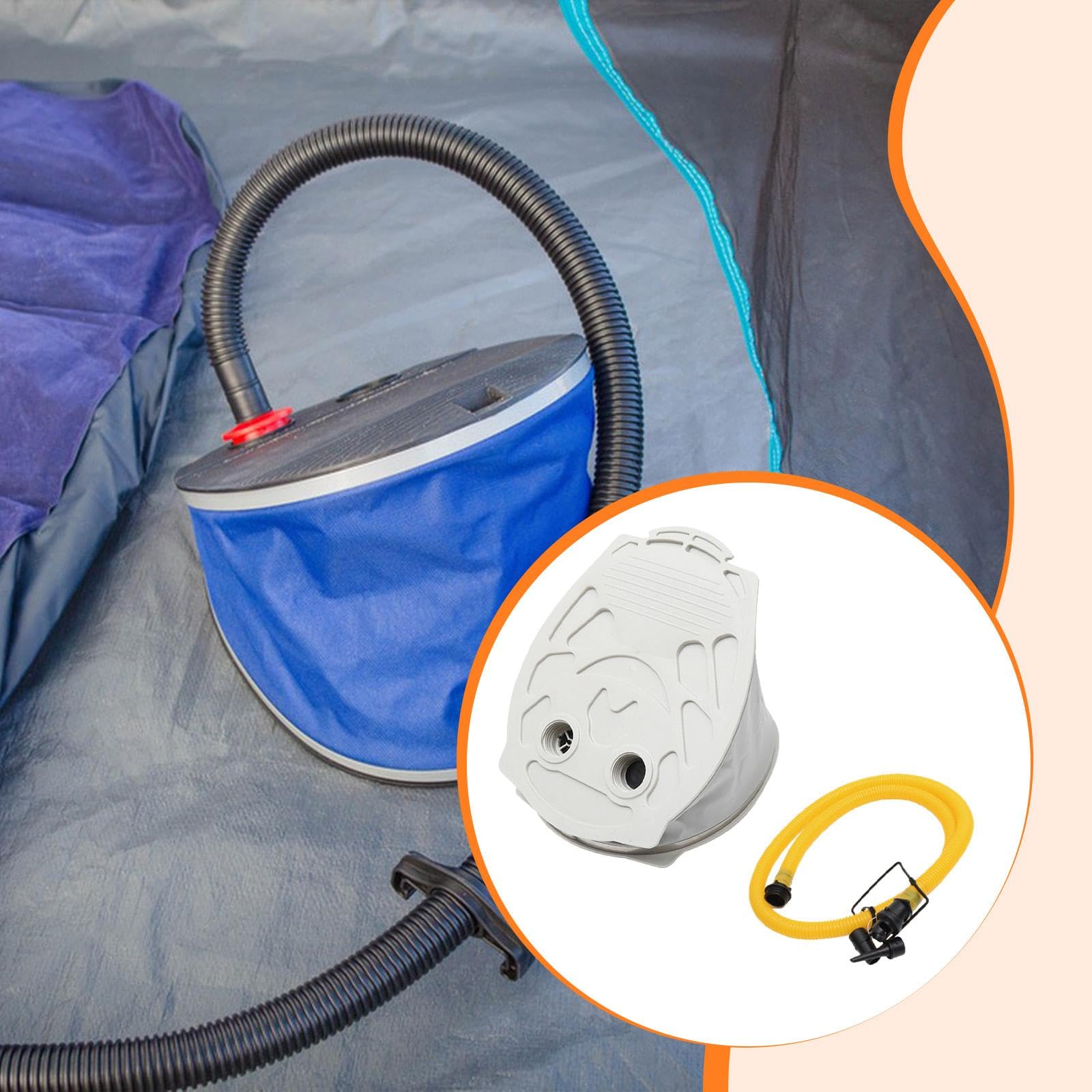 Pompa a Pedale Gonfiabile per Kayak, Pompa ad Leggera, compatta, ad, per zattera Gonfiabile, Palla da Esercizio all'aperto