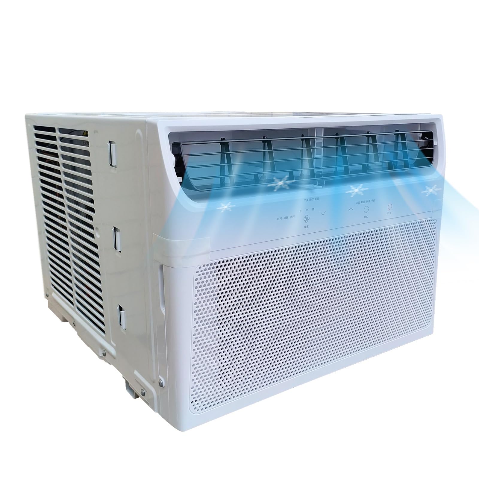 Condizionatore d'aria da Finestra 9000 BTU con Telecomando E Termostato Regolabile, Condizionatore Da Finestra, Raffreddamento Fino a 20M², Temporizzazione 24H, Funzionamento Silenzioso