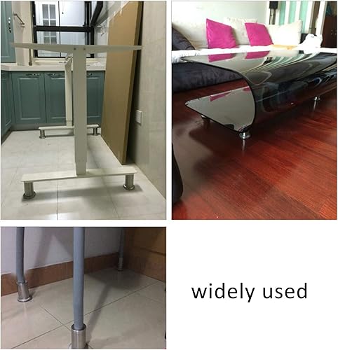 Miniatura 8 de Patas de muebles de acero inoxidable para dibujo, patas de sofá roscadas M8, patas de cama, patas de mesa de repuesto de metal, patas de gabinete de