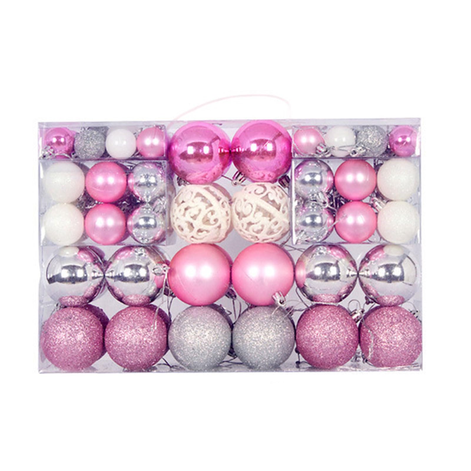 Kalttoy Christmas Ball Ornament 100pcs / box Hanging Christmas Ball Pendant Ornament Baubles Balls Ornaments Accessory Baubles