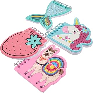 GRIRIW 4pcs Coil Notes Mini Notepads for Notebook for Spiral Notebooks Bulk Portable Note Book Strawberry Notebooks Mini Note Books Memo Pad Business Note Pad Travel Memo Pad