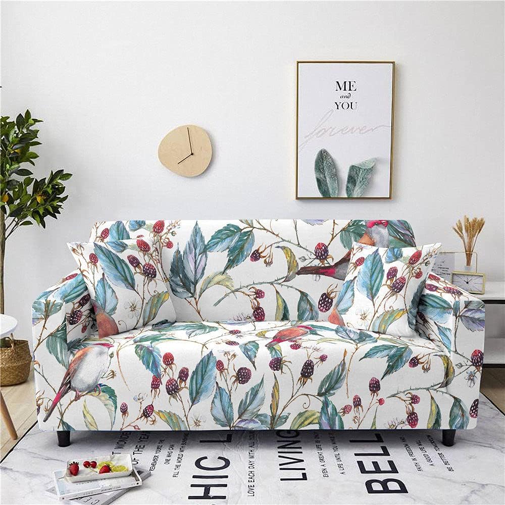 Couch Cover - Universal Elastic Fit Stretch Sofa Covers-Abstract Purple Fruit Pr
