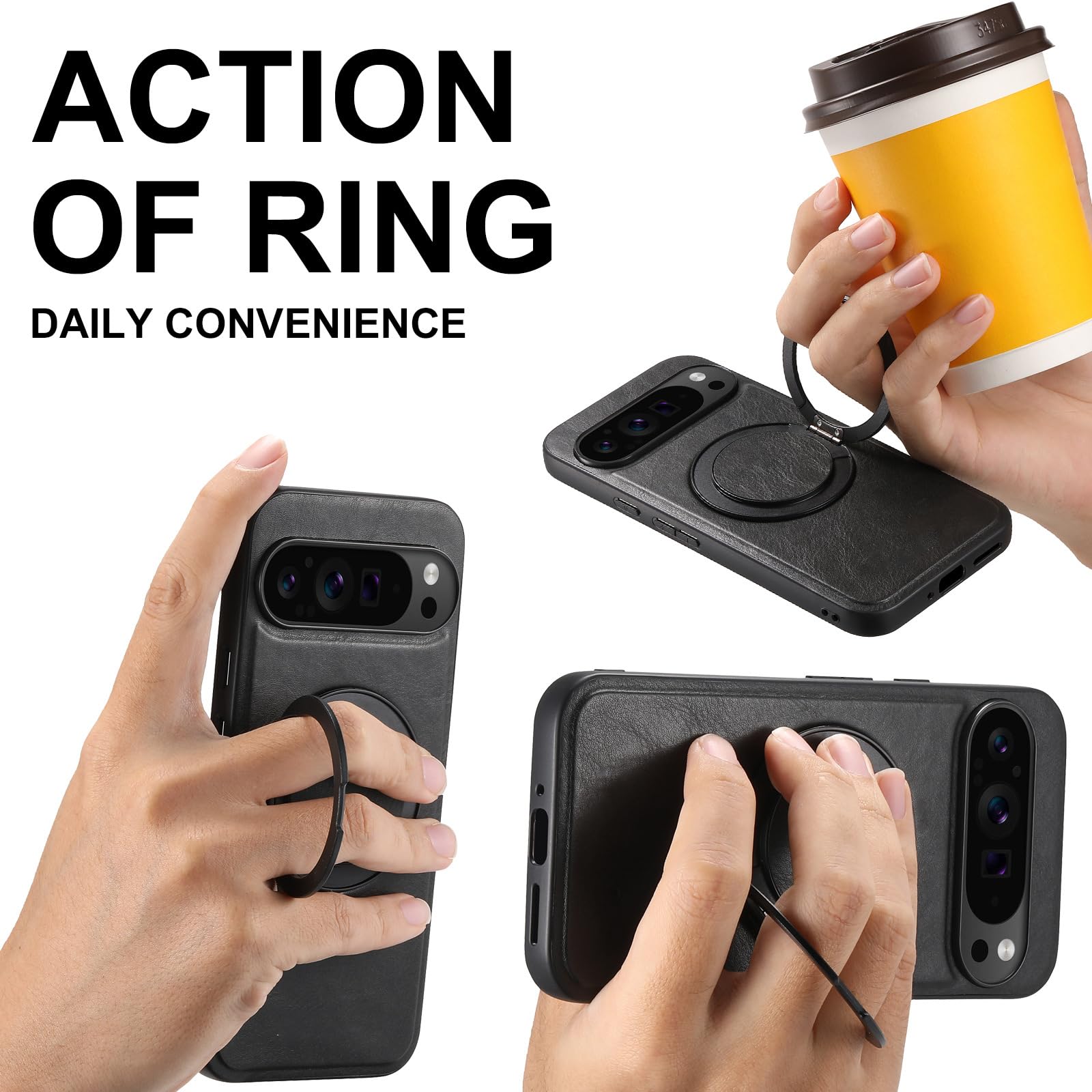 Custodia Per Google Pixel 11 Pro XL/ 11 Pro/ 11, Magnetica Anello Supporto