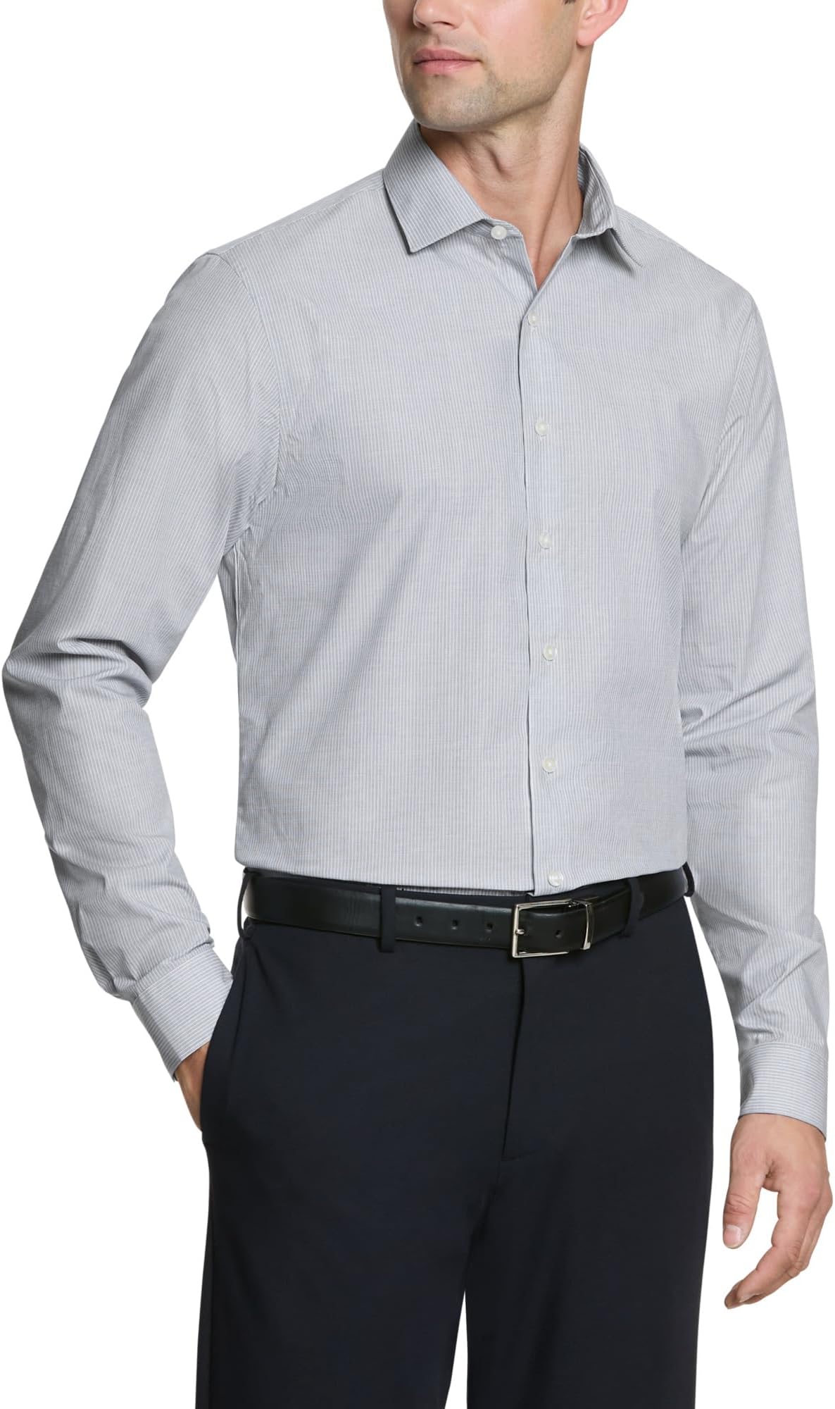 Mens Dress Shirt Slim Fit Checks and Stripes (Patterned)
