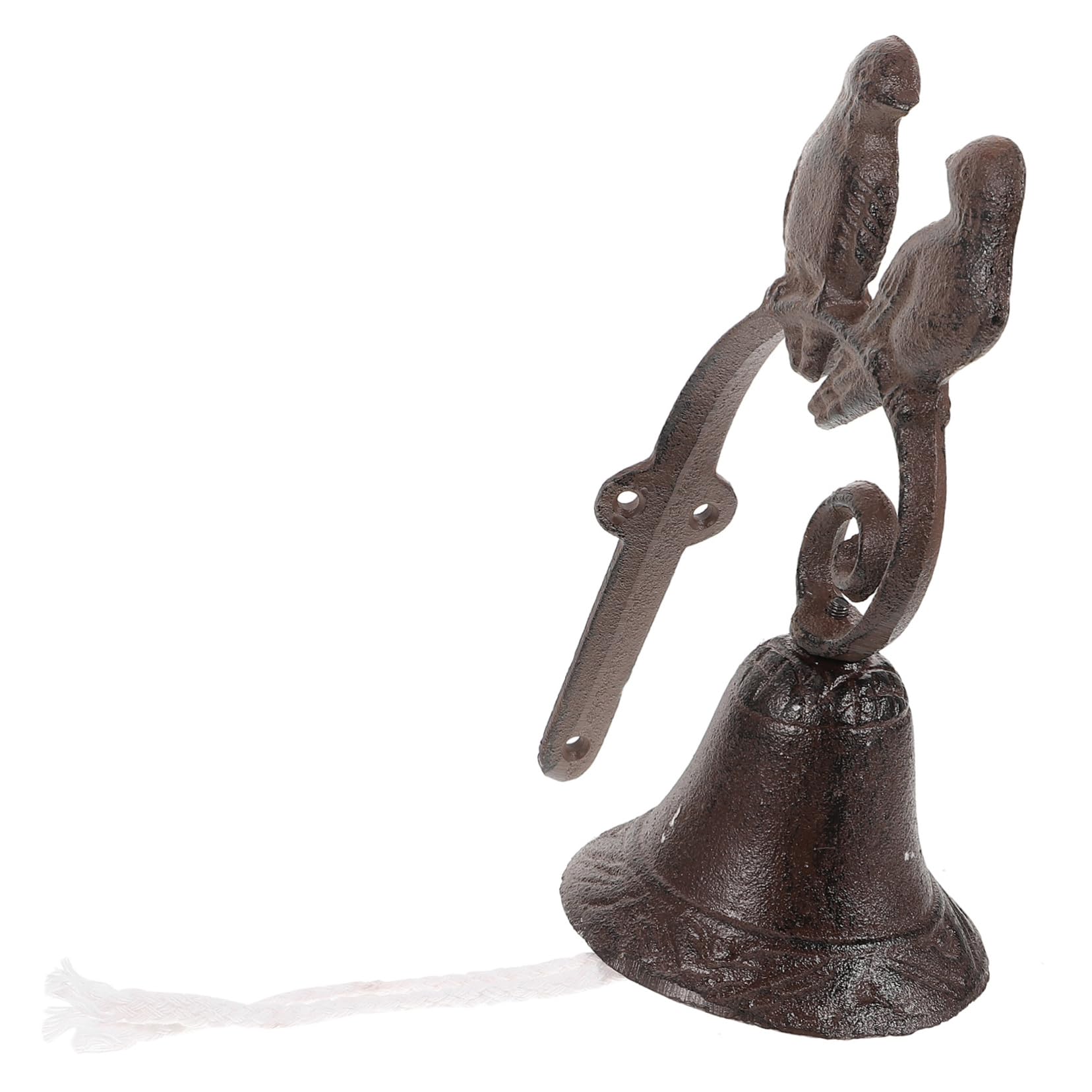 Ciieeo Campanello in Metallo Sospeso Decorativo Stile Vintage Due Uccellini per Porta d Ingresso Esterna Cancelli e Cortili