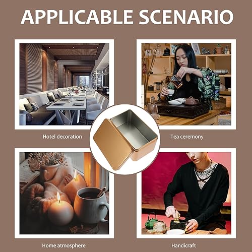 Miniatura 7 de NUOBESTY Caja Tarjetas de regalo Regalos de comida a granel Mini tarro Caramelo Japonés Bolsas de té a granel Latas de cocina con tapas Latas de